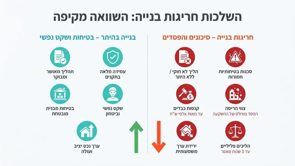 פקח בנייה בוחן אתר בנייה עם מסמכים